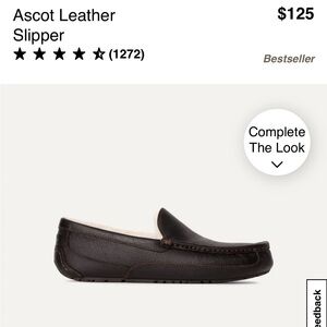 UGG Ascot Leather Slippers